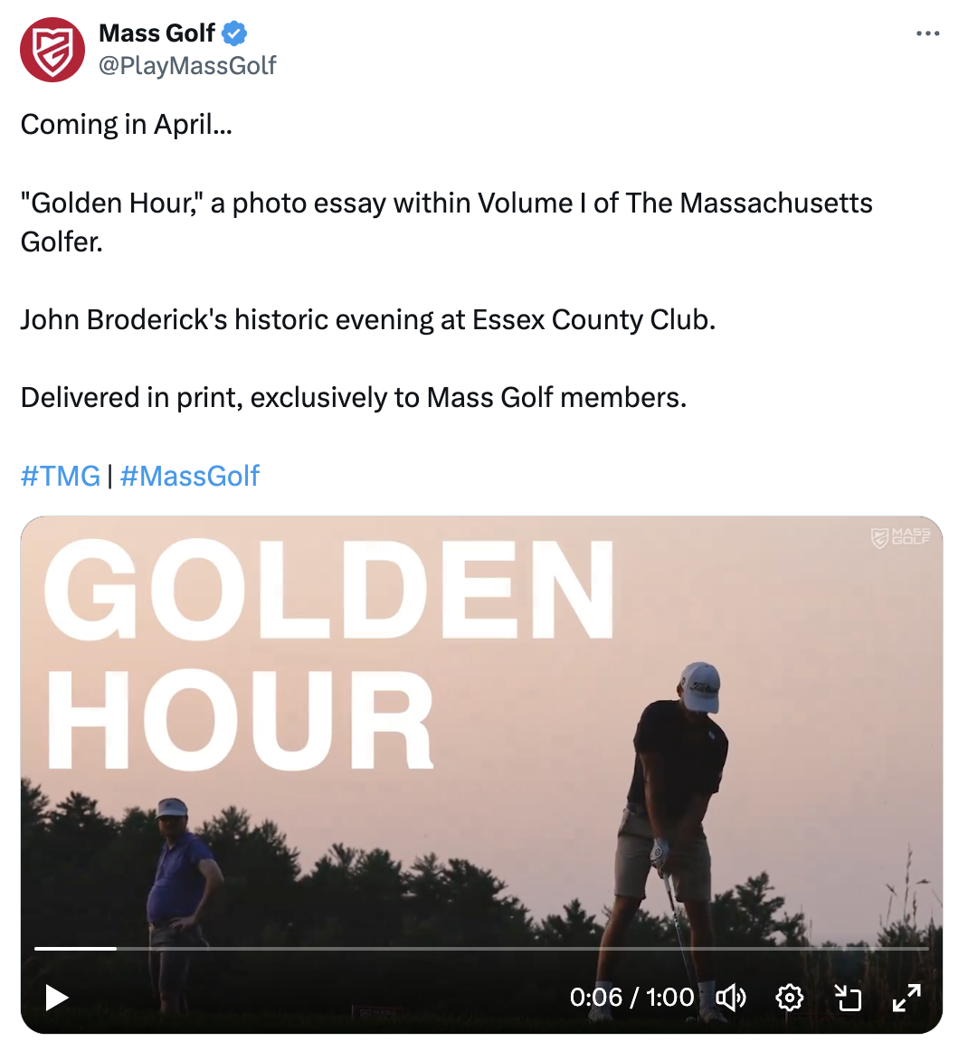 Social Media Hub - Mass Golf Publication Teaser
